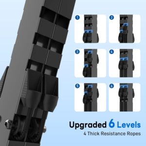 ERGOLIFE Stair Stepper with 6-Level Adjustable Resistance, 350lbs Upgrade Foldable Stairmaster Machine for Home Gym Workout, Cardio Stair Climber with Low Noise
