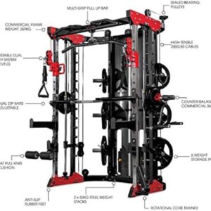 Smith Machine, Cables with Built in 160 kg Weights