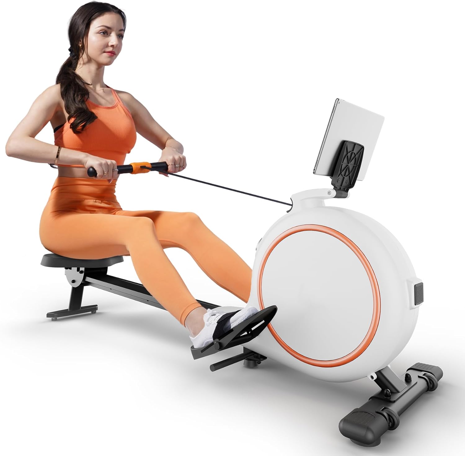 2025 Upgraded Version Rowing Machines for Home,Magnetic Rowing Machines with 32 Levels,Adjustable Resistance,Bearing 300 Pounds,Bluetooth& App Compatible Compact Rowing Machine