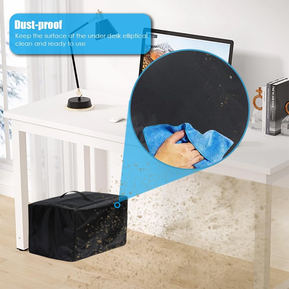 Under Desk Elliptical Machine Cover Sitting Under Desk Elliptical Exerciser Cover Under Desk Exerciser Elliptical Trainer Protective Cover for Home Office Gym - Image 5
