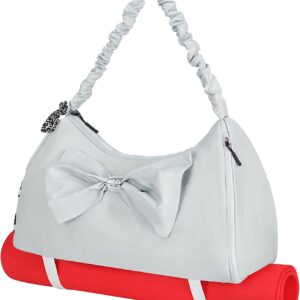 LARIPOP Yoga Bag for Women, Gym Bags with Shoes Compartment, Yoga Mat Duffle Bag with Wet & Dry Pocket & Adjustable Yoga Mat Holder
