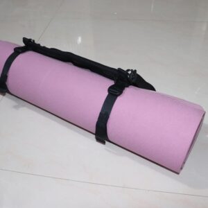 Yoga Mat Carrier Strap Shoulder Bag with Large Compartment Zipper Pocket