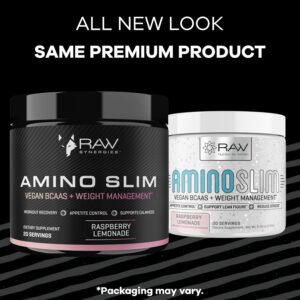 Amino Slim – Slimming BCAA Weight Loss Drink for Women, Vegan Amino Acids, L-Glutamine Powder for Post Workout Recovery & Fat Burning | Daily Appetite Suppressant, Metabolism Booster Stress Relief