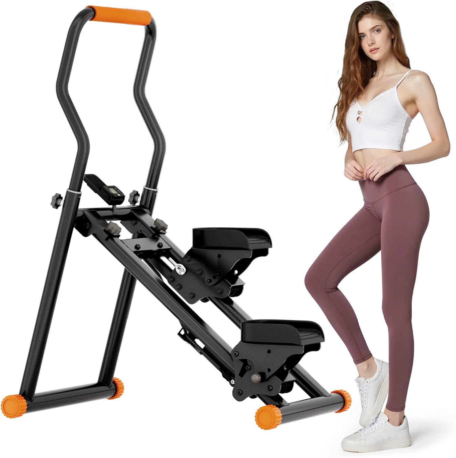 SogesPower Stair Stepper for Home Gym,Folding Vertical Stair Climber with Adjustable Handlebar & Pedals,Cardio Stair Master for Full-Body Workout,Climbing Exercise Machine for Women Men - Image 8
