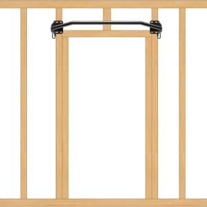 Kipika Heavy Duty Wall Mounted Doorway Pull Up Bar, Multifunctional Chin Up Bar, Portable Fitness Door Bar, Body Workout Home Gym System