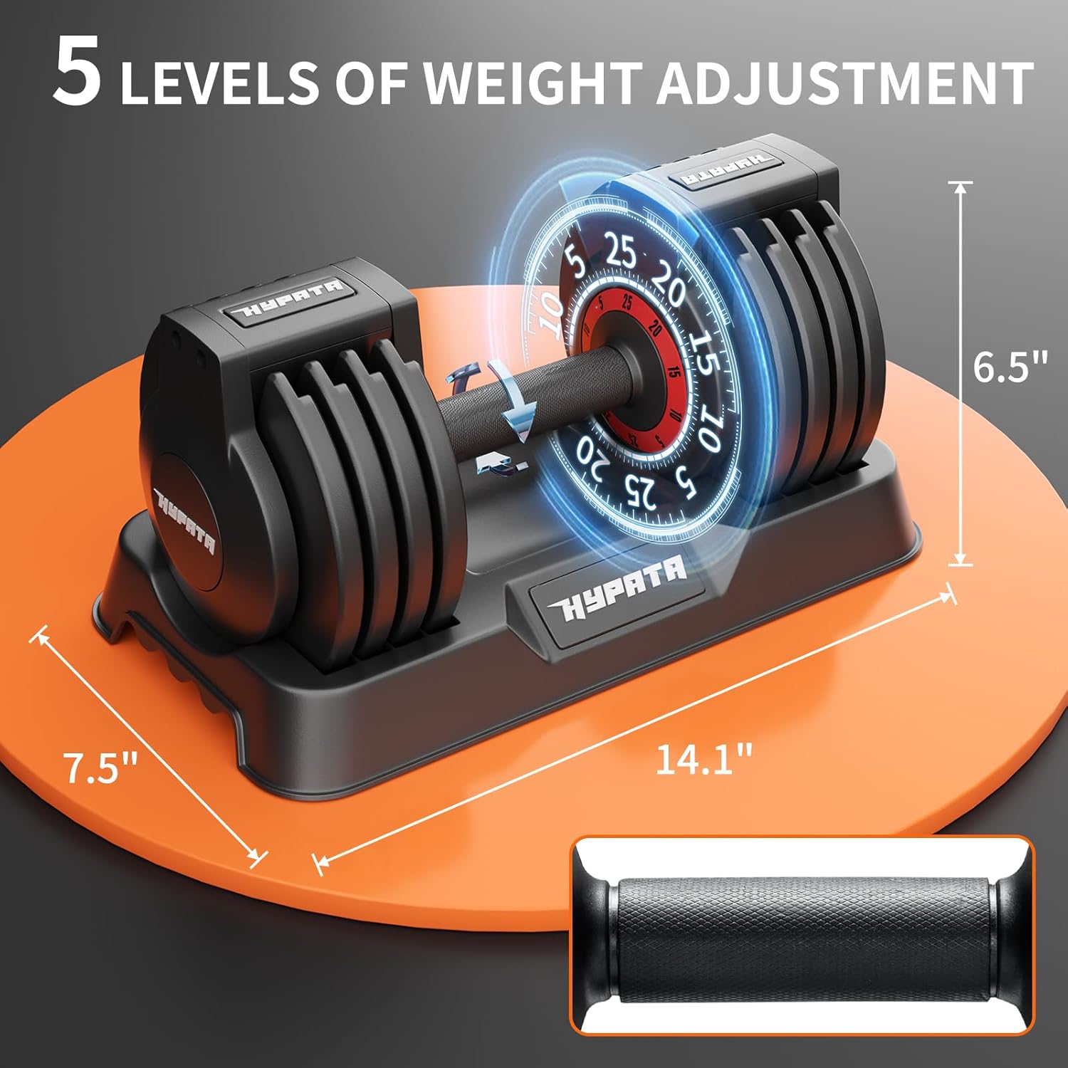 25/55 lbs Pair Adjustable Dumbbell Set, Adjust Dumbbell Weight for Exercises Pair Dumbbells for Men and Women in Home - Image 7