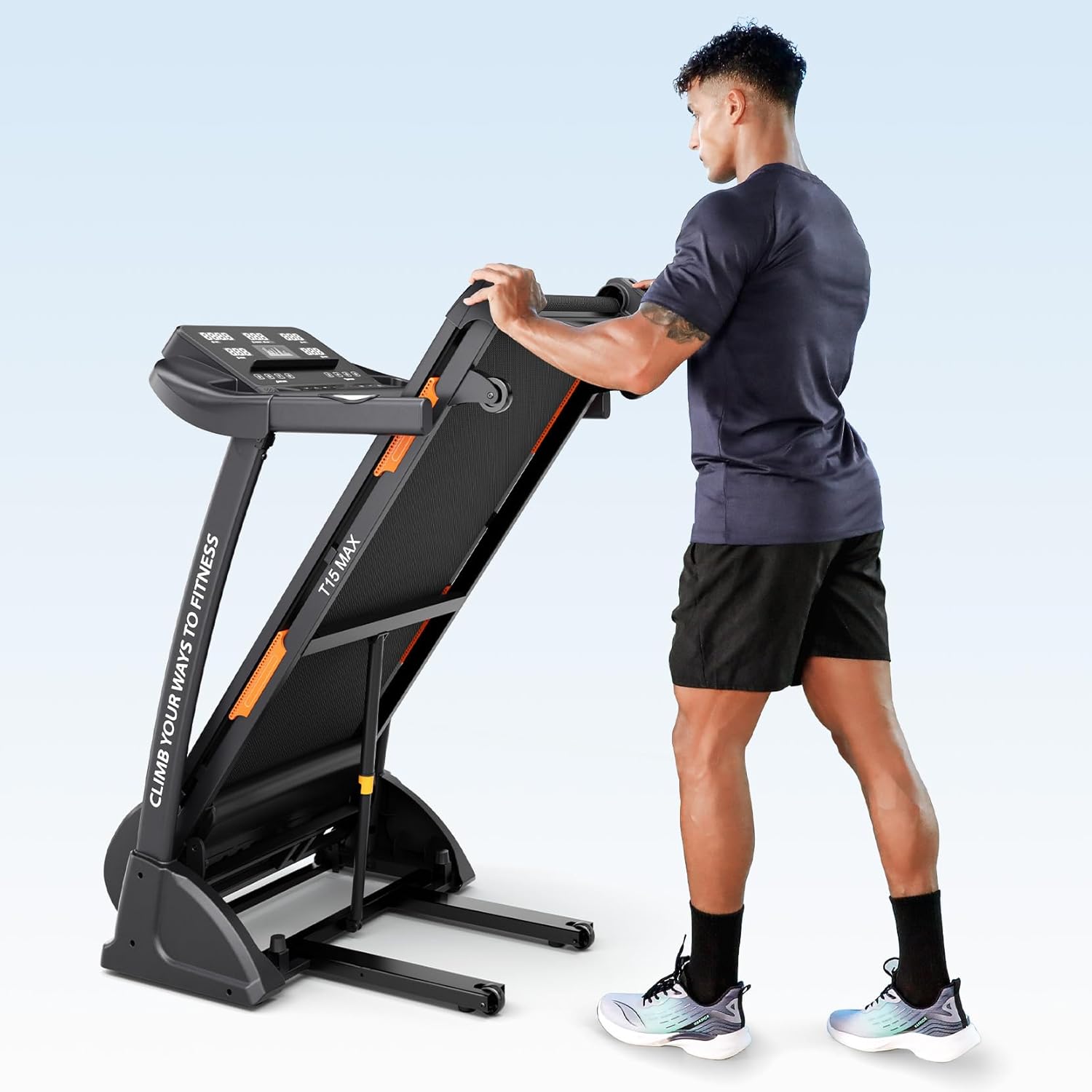THERUN Incline Treadmill for Running and Walking, 300 lbs Weight Capacity Folding Treadmill with 0-15% Auto Incline, Wide Belt, 3.5HP, App, Heart Rate - Image 7