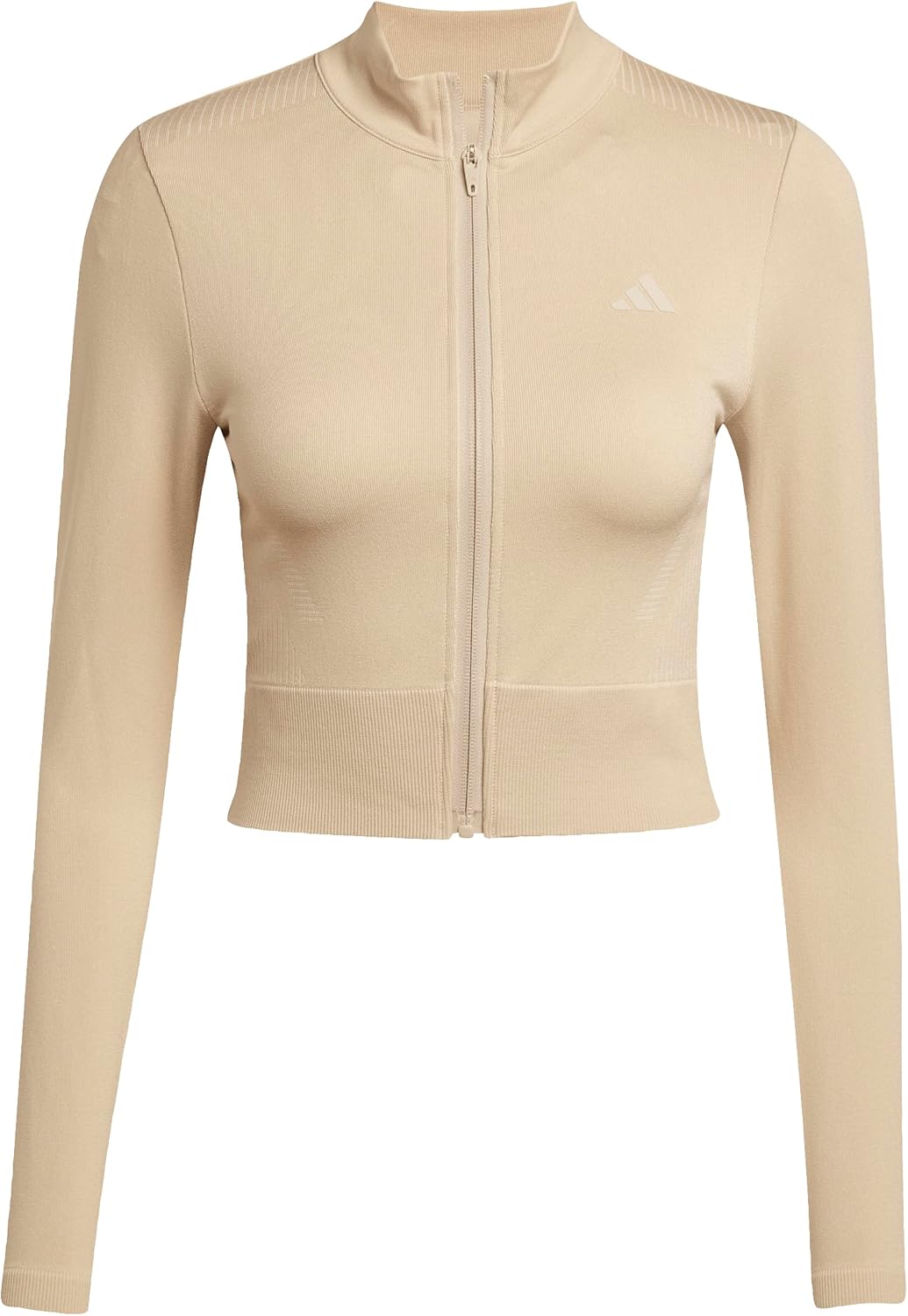 adidas Women's Essentials Full-Zip Knit Workout Jacket - Image 6