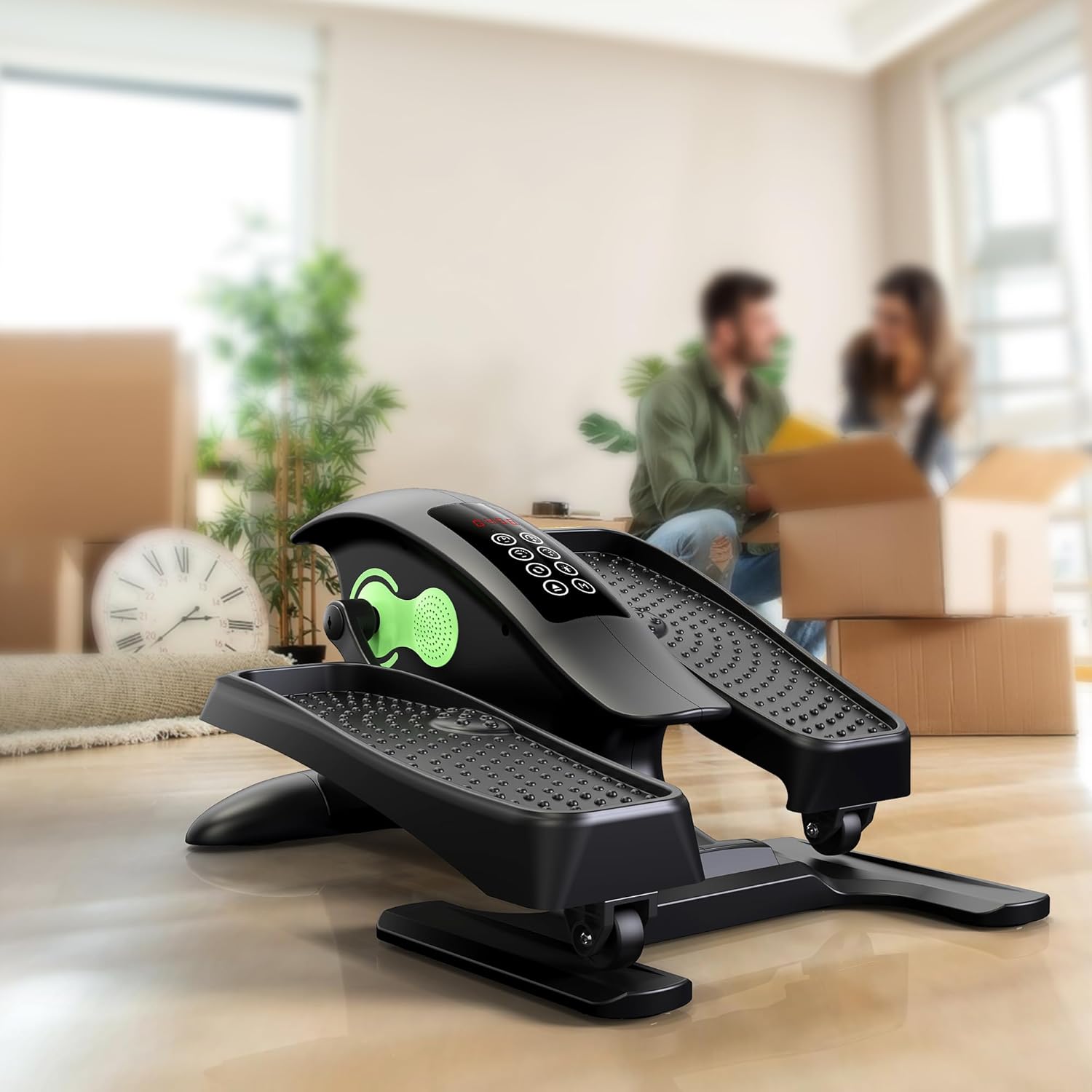 Under Desk Elliptical, Portable Seated Elliptical Exercise Machine, with Touch Screen Control Panel and Remote Control for Home or Office Use. Bluetooth Connectivity Enabled. - Image 7