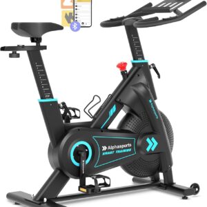 Exercise Bike, LET’S CAMP Brake Pad/Adjustable Magnetic Stationary Bike for Home,Indoor Cycling Bike with Low Noise,Heart Rate Handle and LCD Monitor,Cycle Bike with 350lbs Weight Capacity