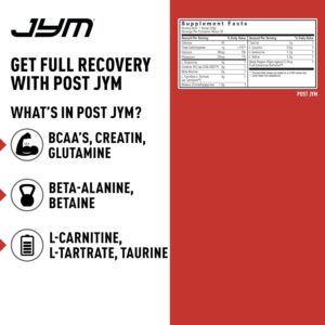 Post JYM Active Matrix – Post-Workout with BCAA’s, Glutamine, Creatine HCL, Beta-Alanine, and More | JYM Supplement Science | Watermelon, 30 Servings
