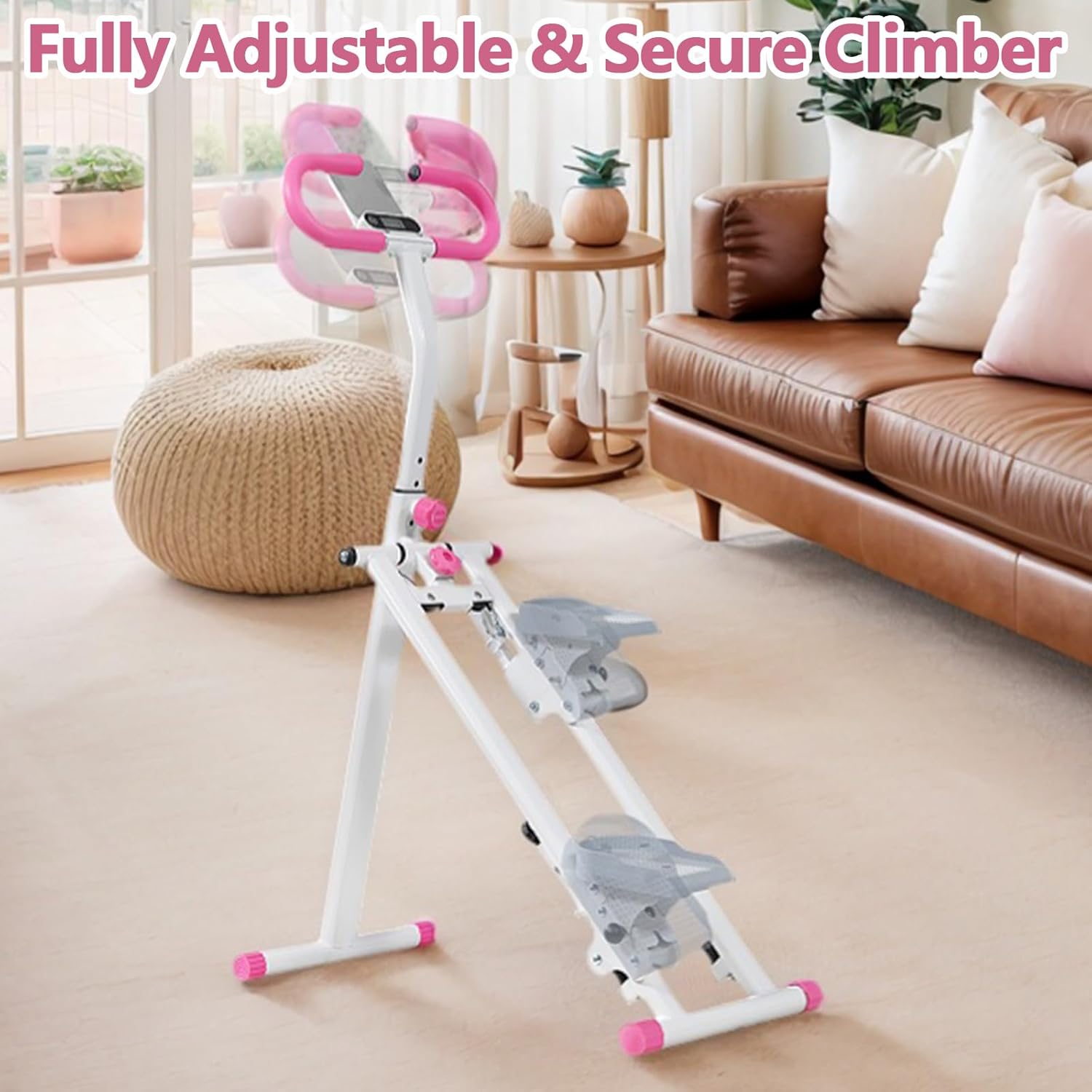 Stair Stepper for Home - Vertical Climber Workout Machine with Stable Frame, Adjustable Handlebar for Full-Body Exercise - Image 7