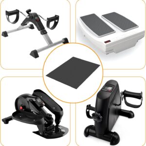 Under Desk Elliptical Non-Slip Mat, Apply to Under Desk Elliptical Peddler While Sitting, Perfect for Electric Seated Foot Pedal Exerciser, Enhanced Stability & Floor Protection (Black)