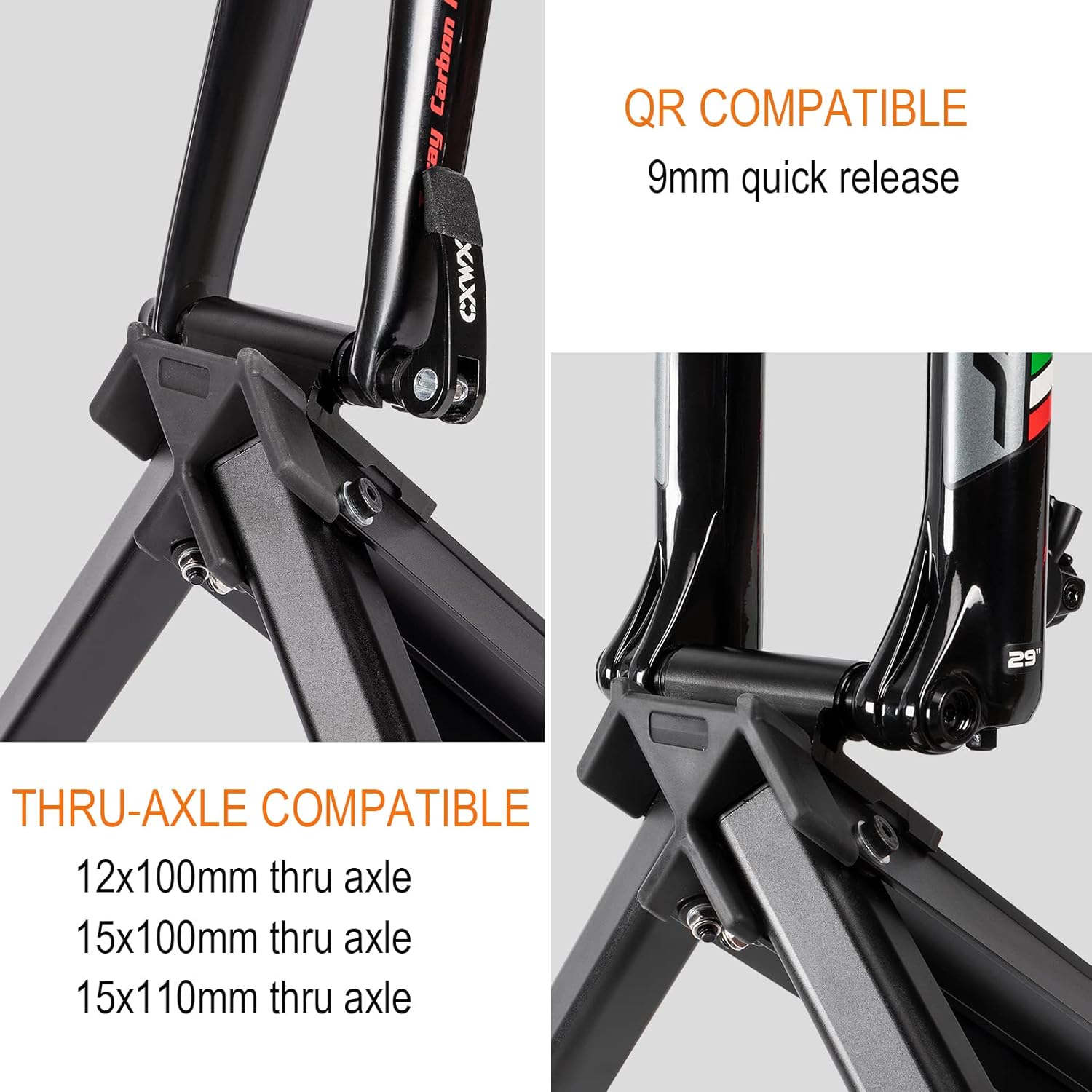 Bike Trainer Stand Resistance Adjustable - Portable Magnetic Bicycle Rollers Indoor Exercise/Fitness/Workout - Fordable Fully Aluminum Alloy - Image 5
