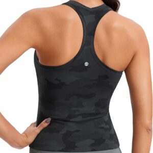 CRZ YOGA Butterluxe Racerback Tank Tops for Women – Yoga Workout Casual Gym Athletic Camisole Tight Sleeveless Shirts