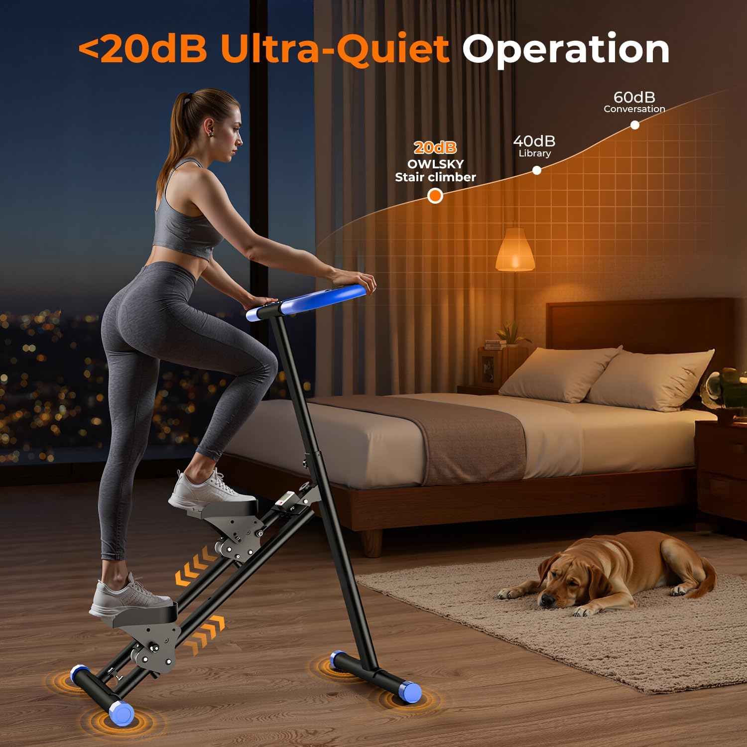 MR. CAPTAIN Stair Stepper, Full Body Workout Equipment, Supports 330 LBS, Vertical Climber Exercise Machine for Home - Image 4