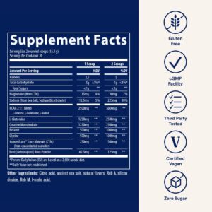 Trace Minerals Post-Workout – Post-Training Supplement for Muscle Recovery Support – Stamina, Strength & Hydration Aid – Sugar-Free, Gluten-Free & Vegan – Strawberry Lemonade – 20 Servings
