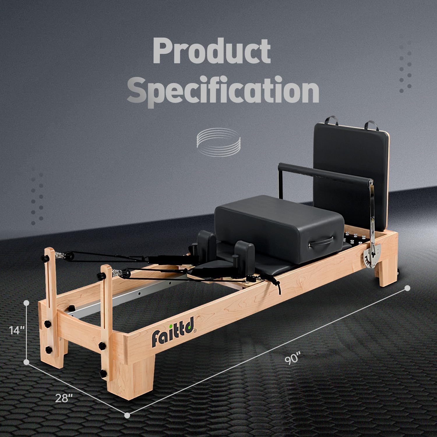 Pilates Reformer,Pilates Reformer Equipment with Reformer Accessories, Reformer Box, Padded Jump Board, Reformer Pilates Machine for Home Workouts - Image 3