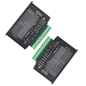 2 Pack TB6600 Stepper Motor Drivers,4A 9-42V 32 Subdivision for Nema 17/23 Stepper Motor Driver CNC Controller, for 3D Printers, Engraving Machines