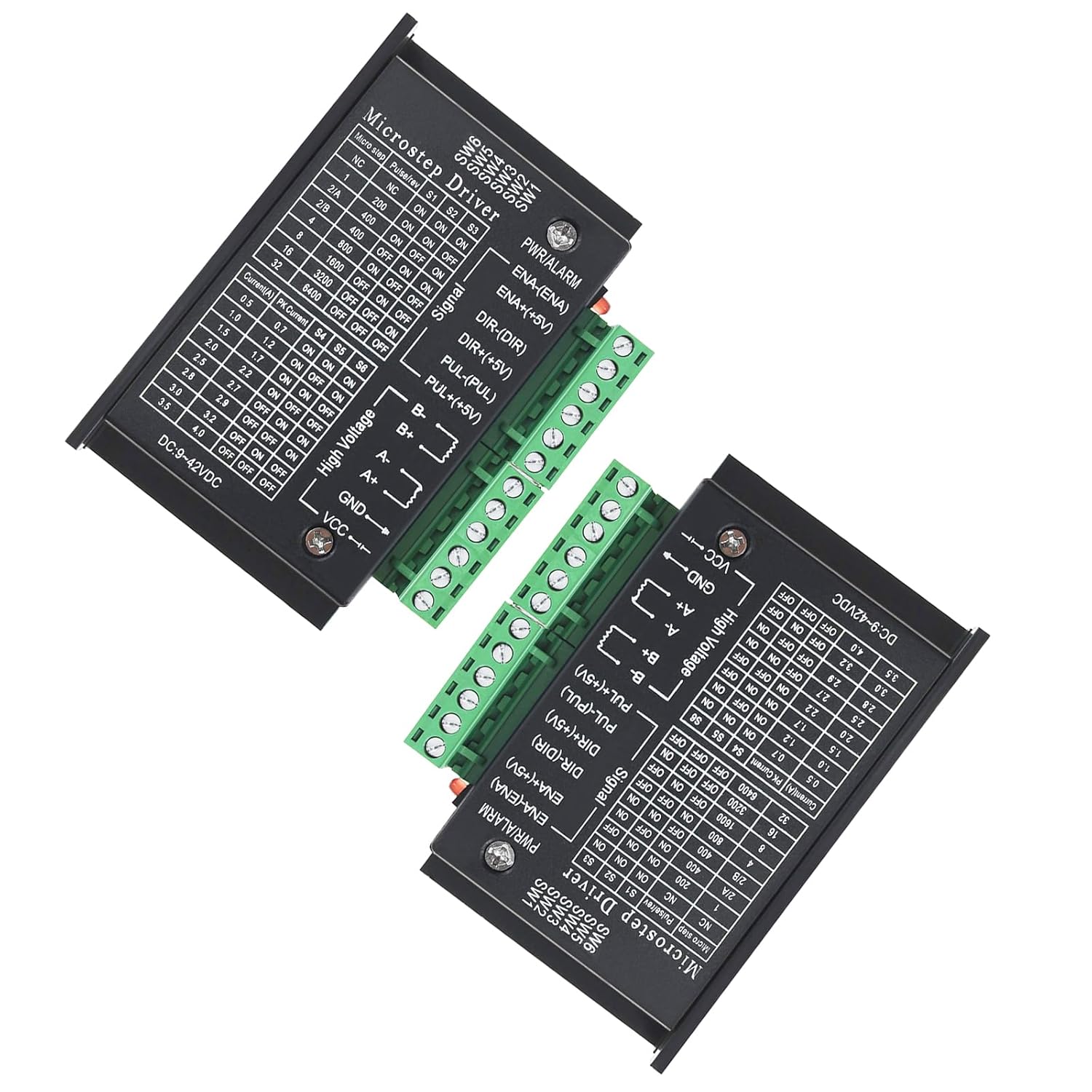 2 Pack TB6600 Stepper Motor Drivers,4A 9-42V 32 Subdivision for Nema 17/23 Stepper Motor Driver CNC Controller, for 3D Printers, Engraving Machines