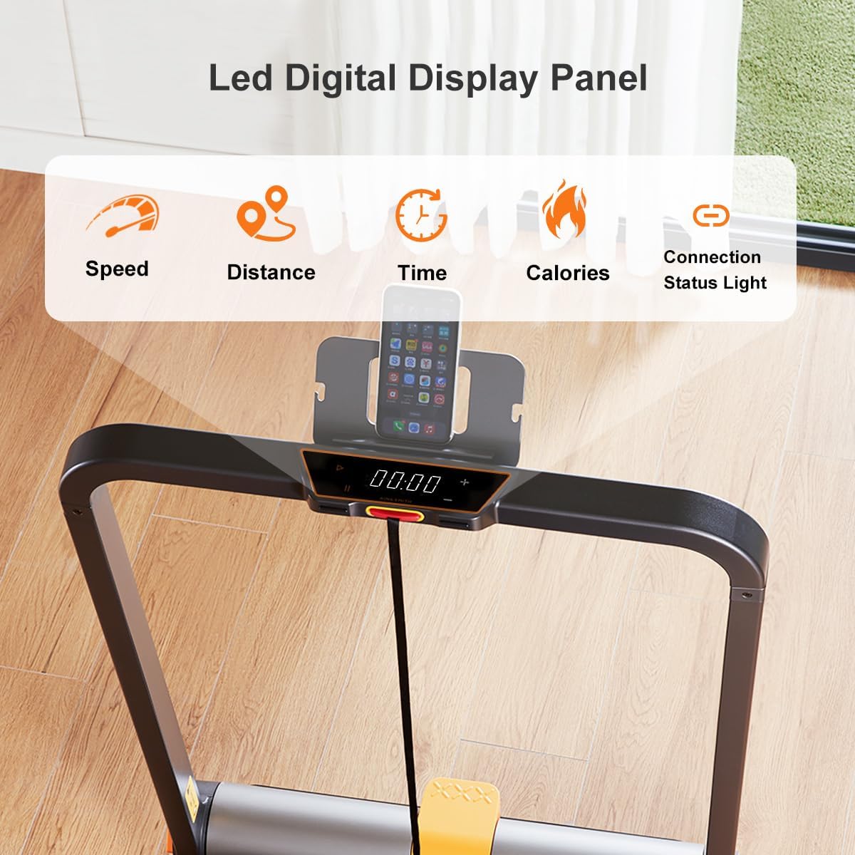WALKINGPAD MC11 Folding Treadmill for Home, Extended Belt, Compact Running Machine with 7.5 mph Max Speed, No Assembly Needed - Image 3