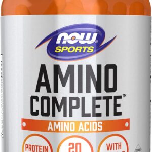 NOW Sports Nutrition, Amino Complete™, Protein Blend With 20 Aminos and B-6, 120 Veg Capsules