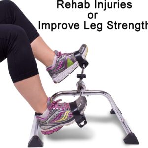 Carex Under Desk Pedal Exerciser – Compact Exercise Equipment for Arms and Legs – Great for Elderly, Seniors, Disabled or Office Use