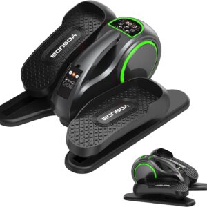 YOSUDA Under Desk Elliptical Machine, Ellipse Leg Exerciser for Seniors with 10 resistances & speeds,Black Green