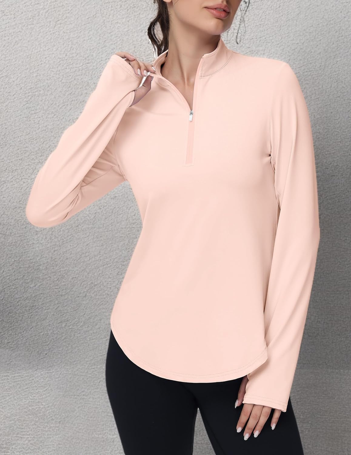 Women's Golf Polo Long Sleeve Workout Tops V Neck UPF 50+ Sun Protection Quick Dry Lightweight Active Tennis Shirts - Image 7