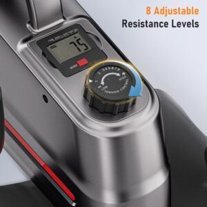 Under Desk Elliptical Elliptical Exercise Machine with LCD Display 8 Adjustable Speeds Whisper Quiet for Forward and Reverse Direction for Adult