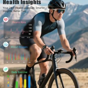 Smart Watches for Men Women Fitness – Fitness Tracker with Monitor iP68 Waterproof 100+ Sport Mode Activity Trackers Compatible iPhone Android Phones