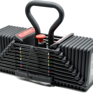 PowerBlock Pro 100 Kettlebell Handle – Compatible Only with Pro 100 Series Dumbbells, 90 Degree Rotatable Grip, Space Saving Training Accessory, Home & Commercial Gym Use, Exercise Equipment