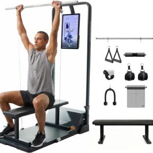 Speediance Gym Monster Smart Home Gym, Multifunctional Strength Training Machine, Smith Machine Power Cage Workout Station, Squat Rack Cable Machine, Full Body Fitness Equipment for Home Workout