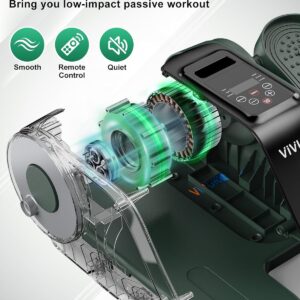 VIVURN® 019 Under Desk Elliptical 12 Adjustable Speeds Motorized Leg Exerciser While Sitting for Seniors As Seen on TV with Non-Slip Mat Low Impact Quiet&Portable Pedal Exerciser for Home and Office