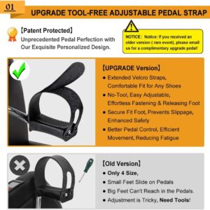 Under Desk Bike Pedal Exerciser, Portable Mini Exercise Bike with LCD Display for Home/Office, Desk Cycle for Leg/Arm with Handle, Leg Exerciser While Sitting for Seniors