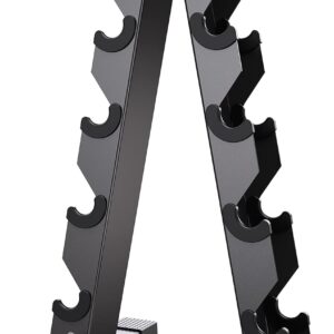 Dumbbell Rack Stand Only, Weight Rack for Dumbbells Compact A-Frame Home Gym Space Saver (480/800 LBS Weight Capacity, 2025 New Version)