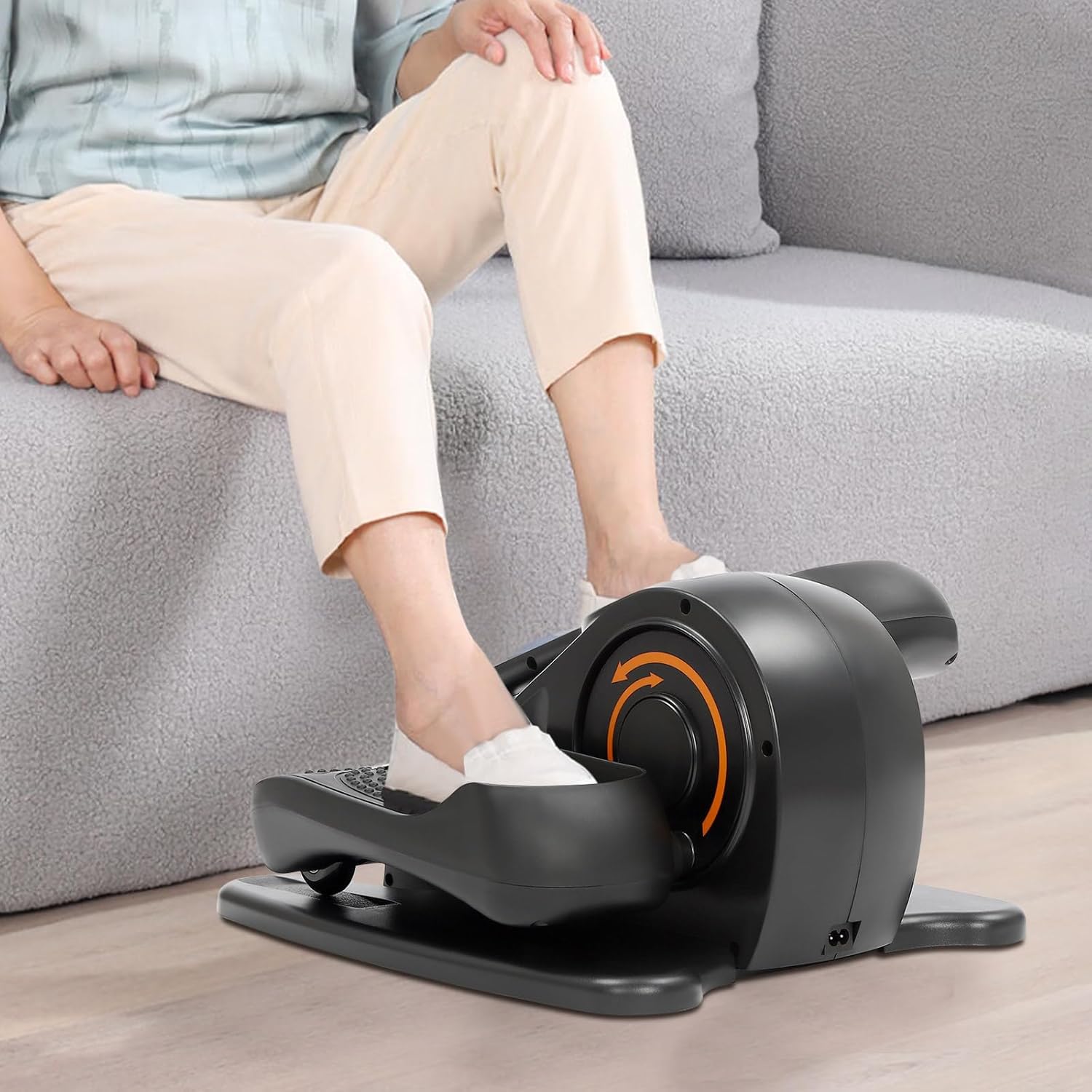 Under Desk Elliptical Machine, Electric Seated Leg Exerciser, Under Desk Elliptical Machine and Foot Pedal Exerciser, Auto & Manual Modes for Home & Office - Image 6