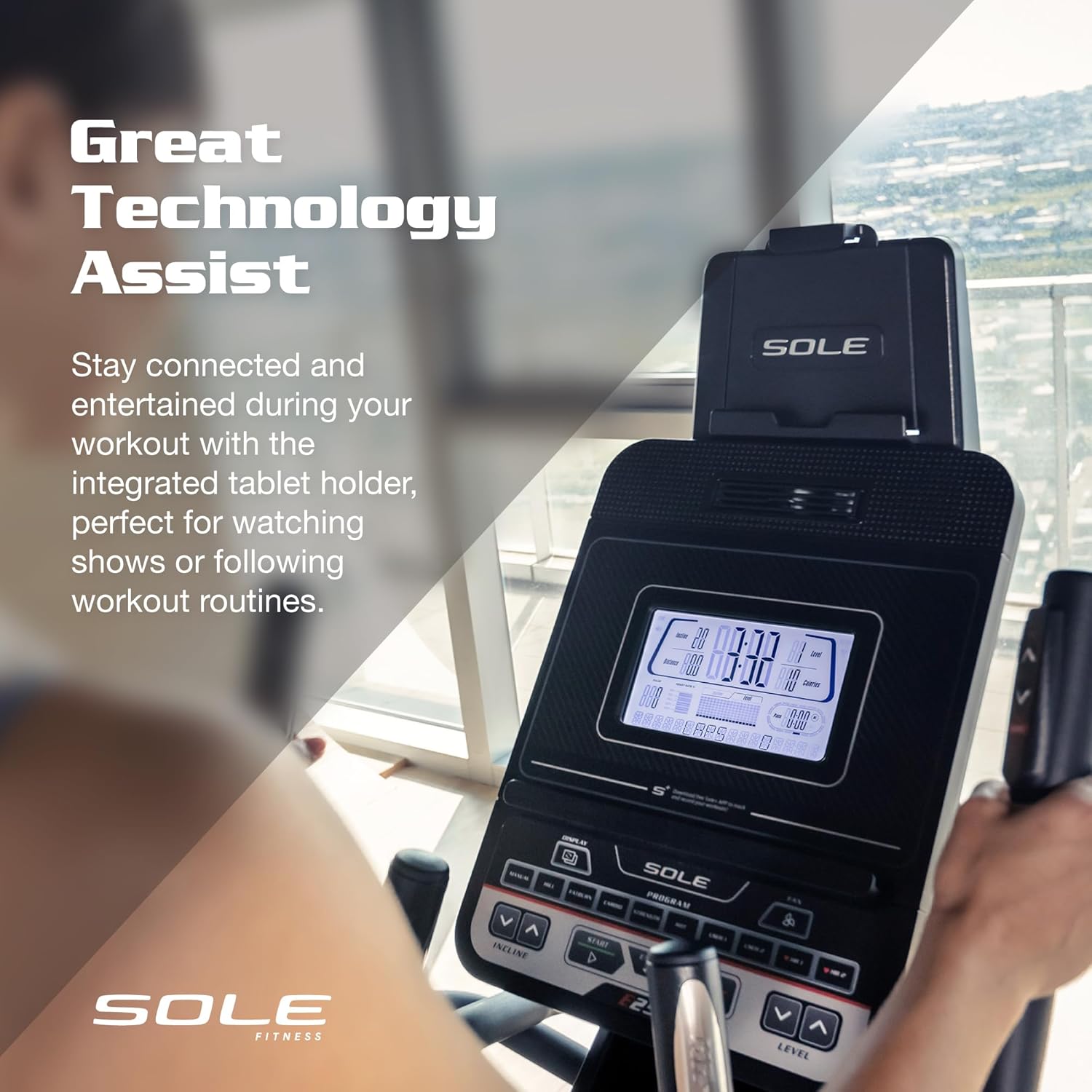 SOLE Fitness Elliptical Exercise Machines, Models E25, E35, E95, E95S, E98, Elliptical Machines for Home Use, Home Exercise Equipment for Cardio Training, Work from Home Fitness Stepper Machine - Image 4