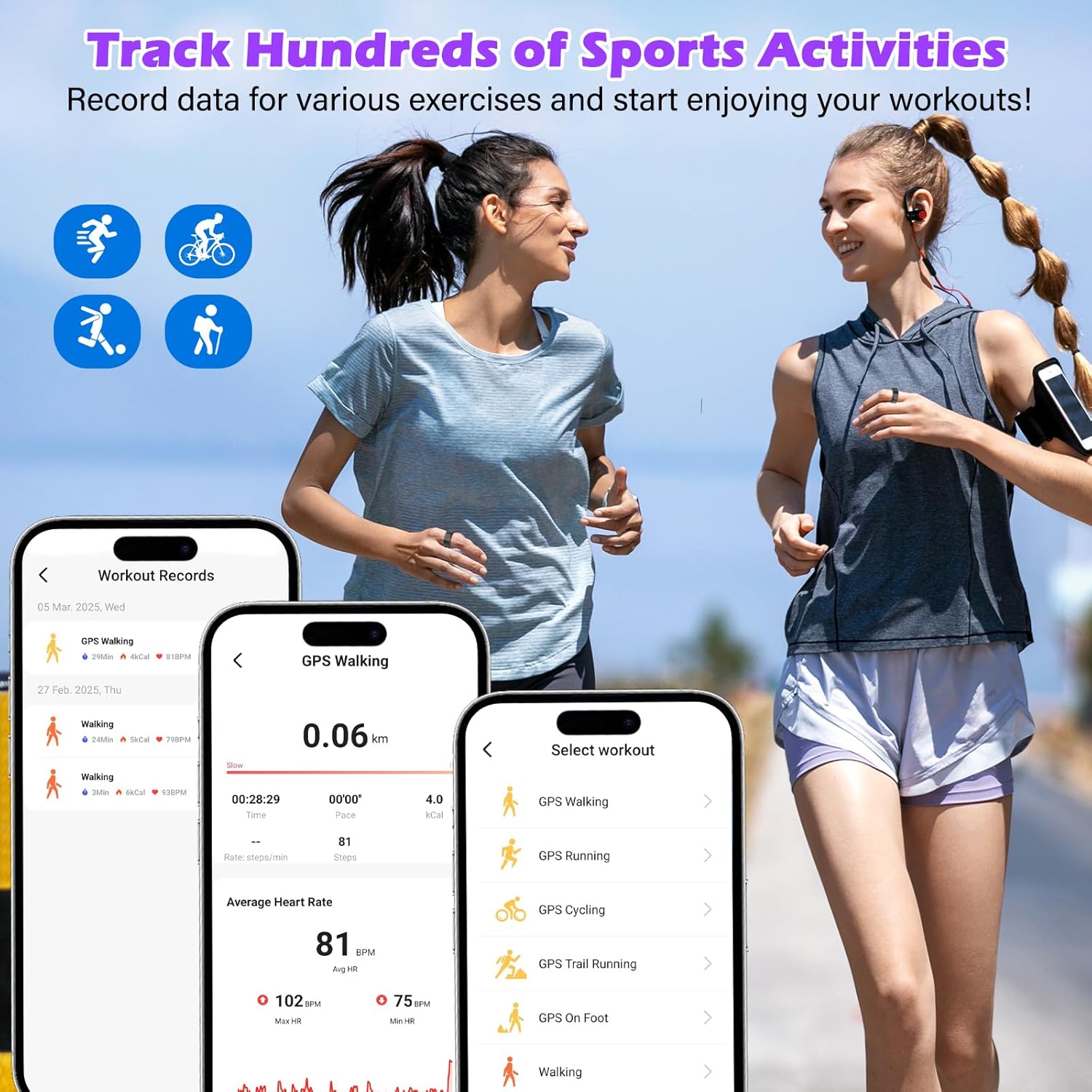 Smart Ring for Women and Men – Fitness & Health Smart Ring with Heart Rate and Sleep Tracking – Waterproof Activity & Wellness Ring Compatible with iPhone and Android - Image 4