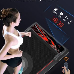 3 in 1 Treadmill, Portable Under Desk Walking Pad with Incline for Home/Office, Remote Control, LED Display