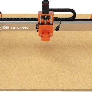 FoxAlien XE-Ultra 8080 CNC Router Machine with NEMA 23 Closed-loop Stepper Motor, Large Size Benchtop Engraving Milling Machine for Woodworking, Aluminum, Acrylic, Carbon Fiber DIY Cutting