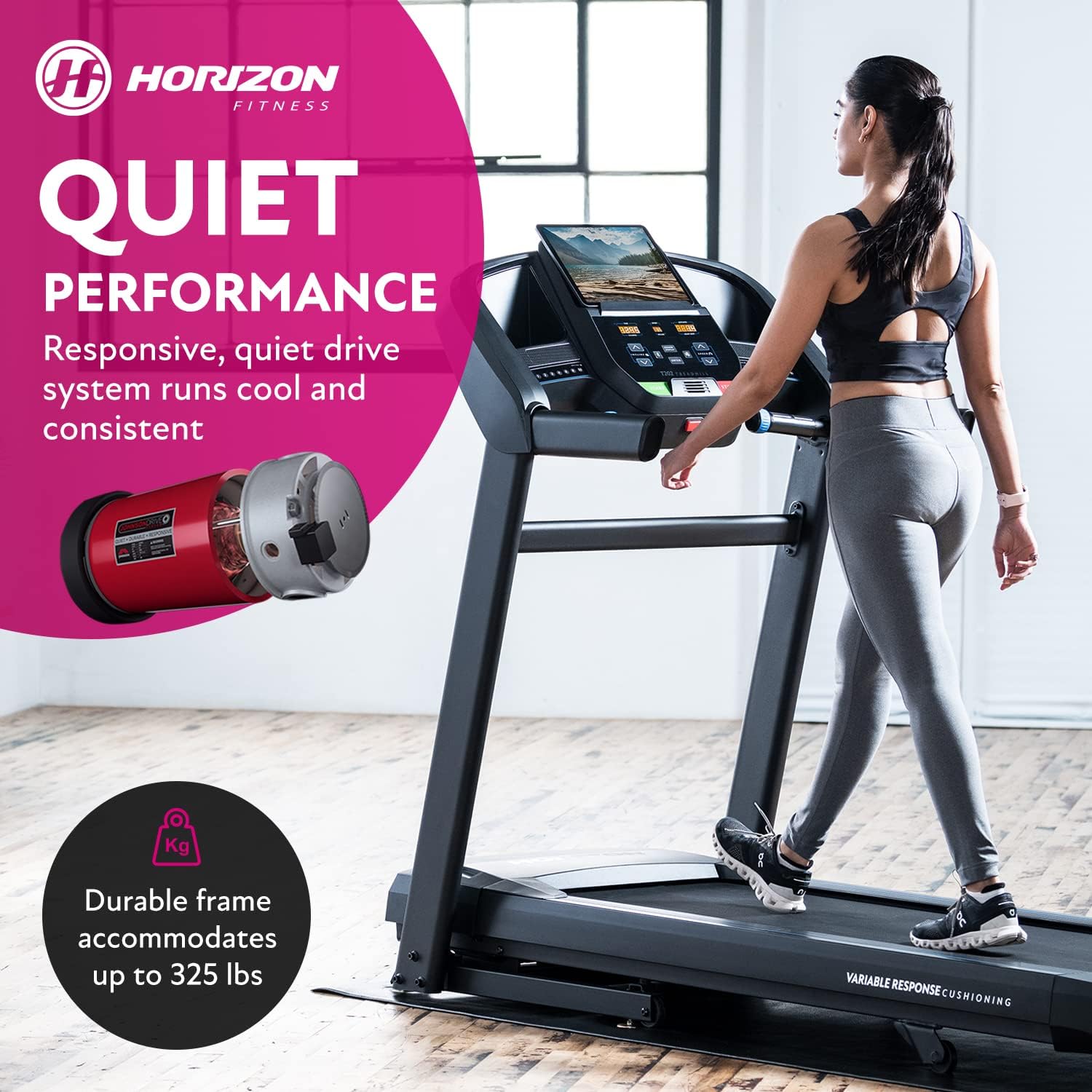 Horizon Fitness Folding Treadmill - Image 4