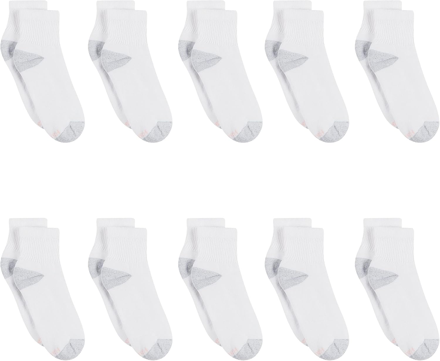 Hanes Women's Ankle, Moisture-Wicking Socks for Women, Cushioned Athletic Ankle Socks, 10-Pack - Image 3