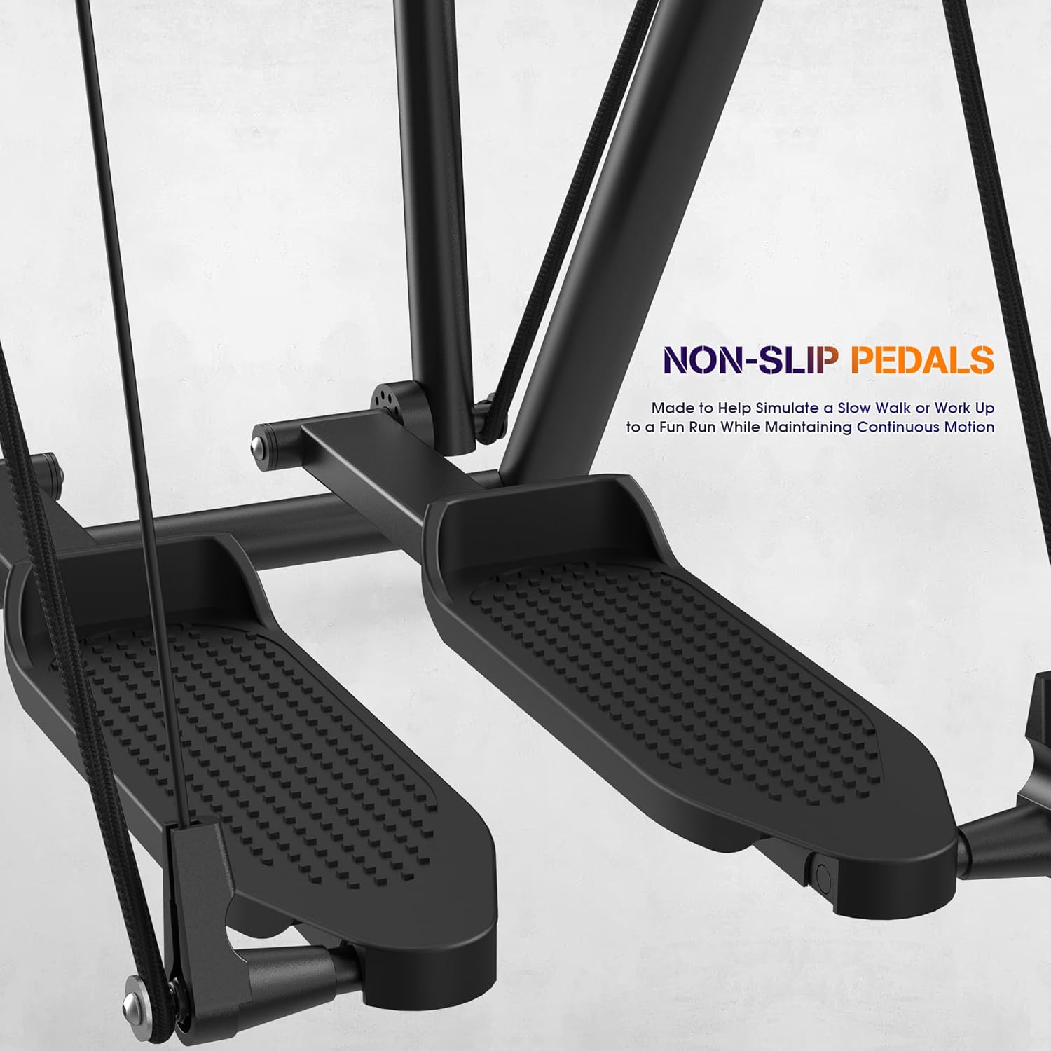 Air Walk Elliptical Glider Machine,Ellipse Machine for Home Cross-Training Arm/Leg Cardio Workout Equipment,Fully Assembled Low-Impact Design for Home Gym,600LBS Loading Capacity-New Version - Image 7