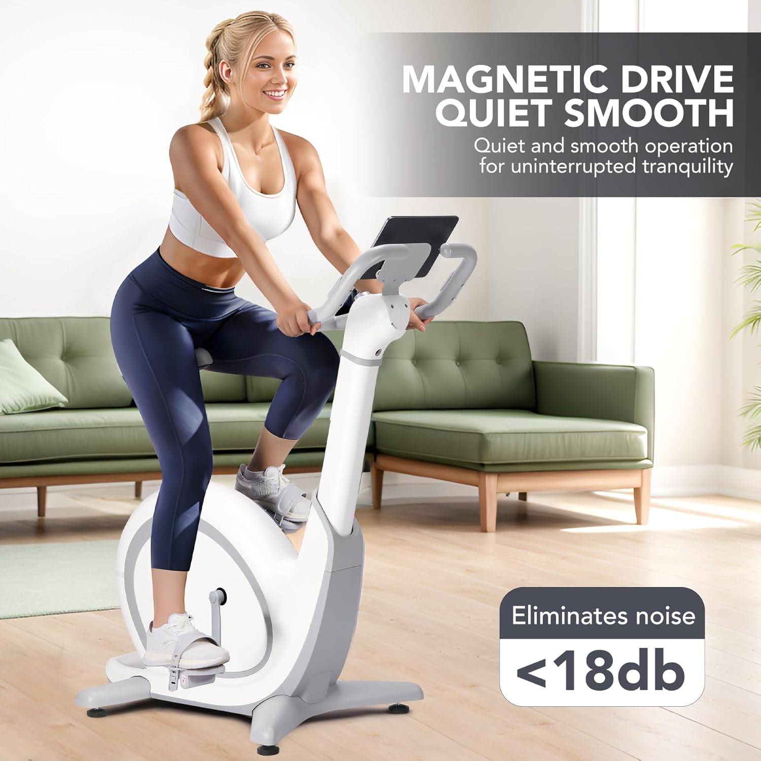 Exercise Bike,Smart Fitness Bike with 36 Levels Magnetic Resistance & 350LBS Weight Capacity,Personalized Training,LED Display & Comfortable Seat Cushion,Smart APP,for Home Gym - Image 7