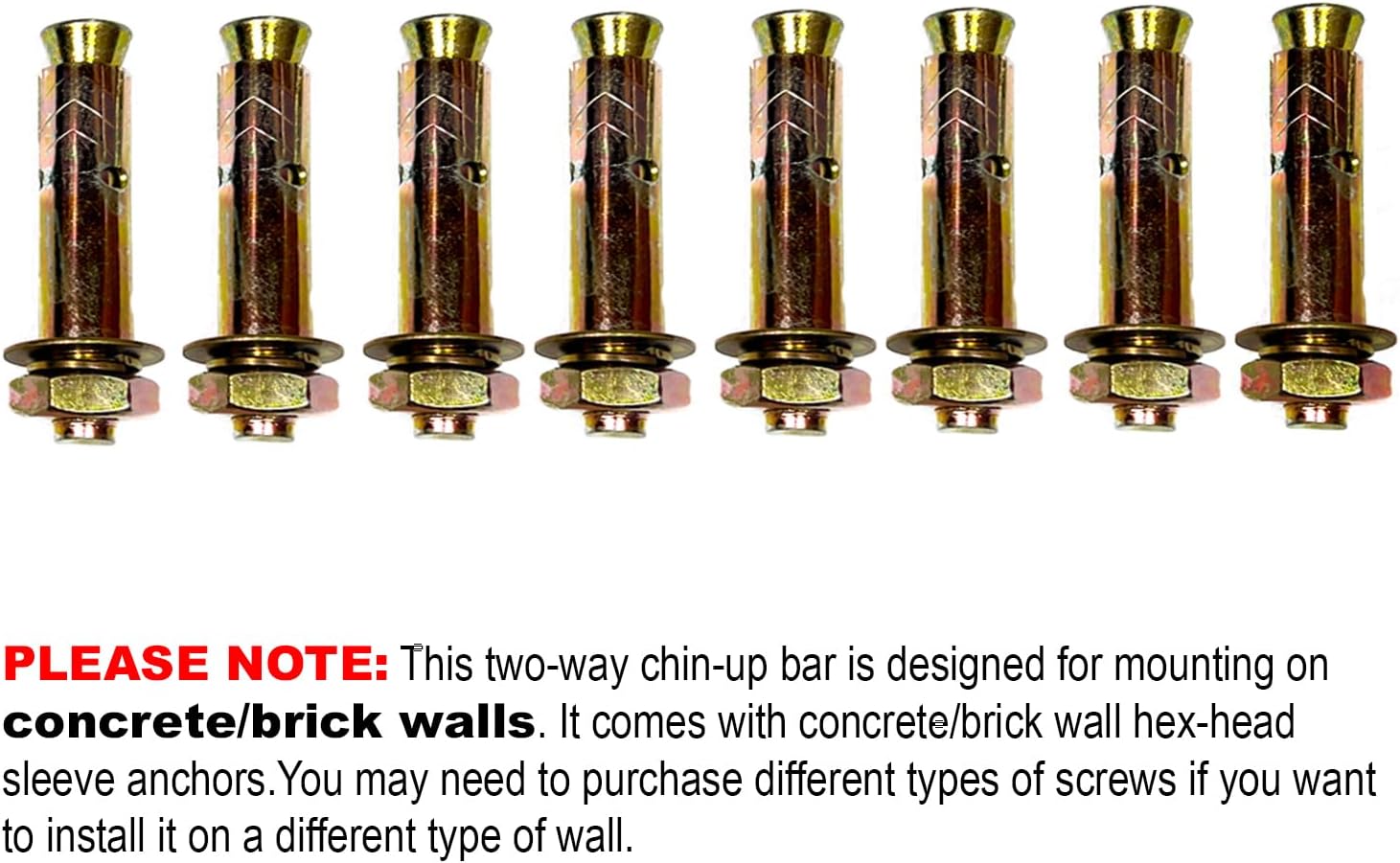 Multifunctional Wall Mounted Pull Up Bar Chin Up Bar Dip Station for Home Gym Workout - Image 4