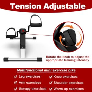 Exercise Bike- Stationary Bikes for Home – Adjustable Workout Bike, Professional Exercise Bikes for Home, Efficient Workout Bike with Smartphone Mount & Digital Pulse Display