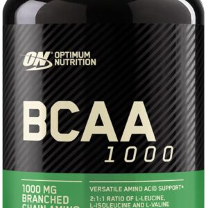 Optimum Nutrition Instantized BCAA Capsules, Keto Friendly Branched Chain Essential Amino Acids, 1000mg, 60 Count