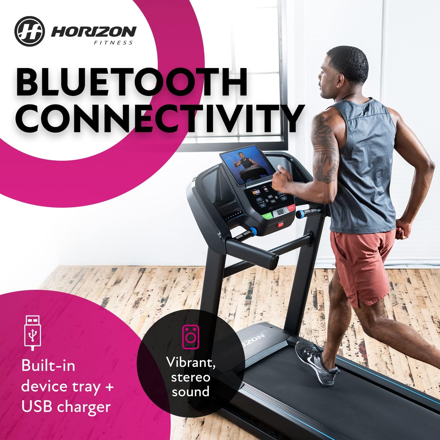 Horizon Fitness Folding Treadmill - Image 2