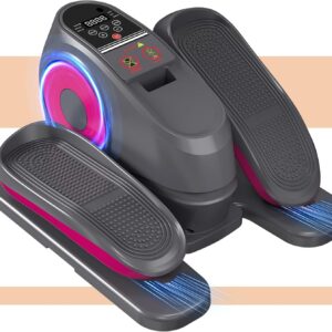 16 Levels Speed Under Desk Elliptical Machine, Electric Ellipse Leg Exerciser Pro As Seen On TV, Forward & Reverse Direction,Quiet and Fully Assembled, Upgraded Manual Safety Power Switch